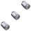 3Pcs LED Faucet Grey ABS Kitchen Tap Color Changing Water Stream Light 4