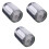 3Pcs LED Faucet Grey ABS Kitchen Tap Color Changing Water Stream Light 2
