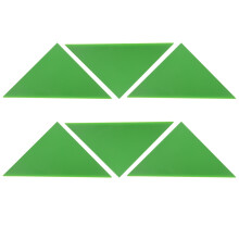12Pcs Green Plastic Triangle Corner Guards for Foosball Tables