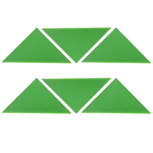 12Pcs Green Plastic Triangle Corner Guards for Foosball Tables
