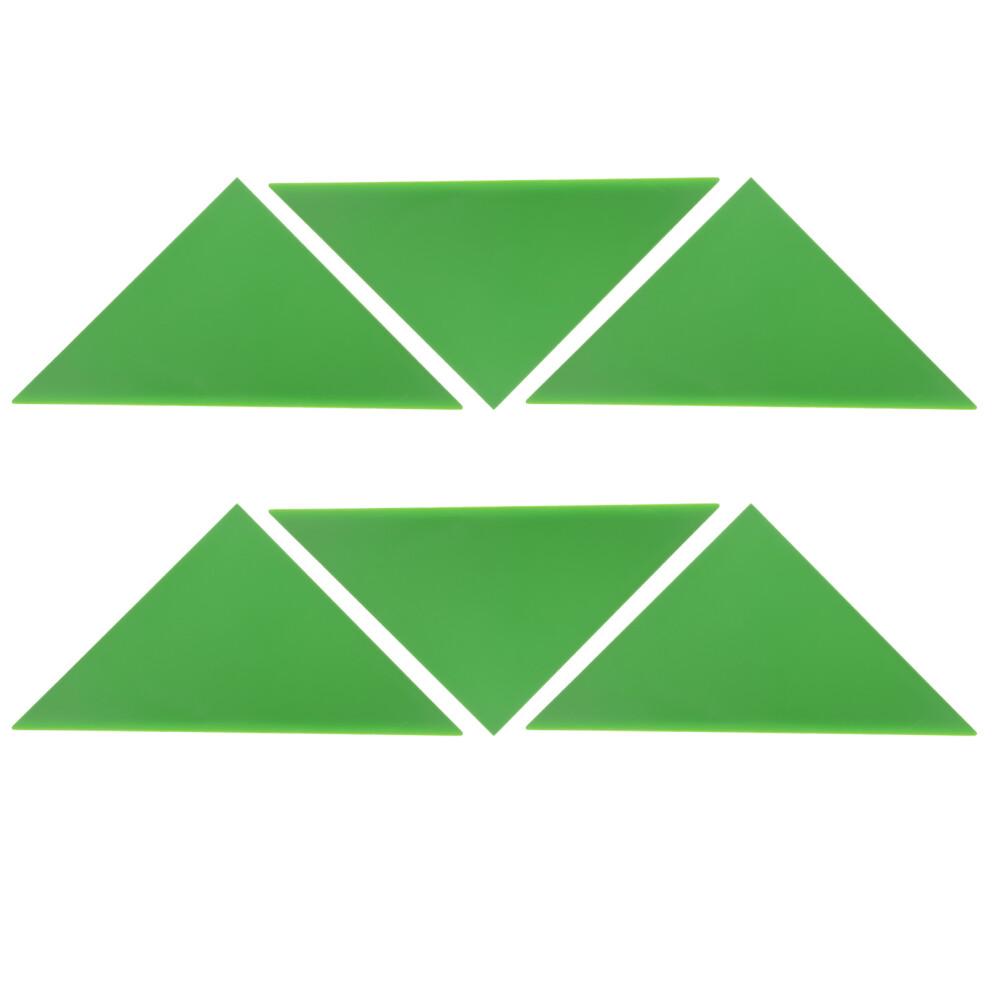 12Pcs Plastic Triangle Corner Guards For Foosball Tables Green Happyyami