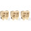 3Sets Kids Teeth Storage Box Light Yellow Wooden Tooth Organizer 4
