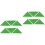 12Pcs Green Plastic Triangle Corner Guards for Foosball Tables 4