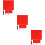 9Pcs Red Outdoor Signal Flags Lightweight Referee Flags 11