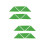 12Pcs Green Plastic Triangle Corner Guards for Foosball Tables 7