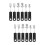 4Sets Portable Weighted Utensils for Disabled Elderly Black Spoon Fork 8