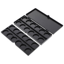 2Pcs Black Foldable Plastic Paint Tray with Sealed Wells for Painting