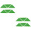 12Pcs Green Plastic Triangle Corner Guards for Foosball Tables 6