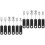 4Sets Portable Weighted Utensils for Disabled Elderly Black Spoon Fork 6