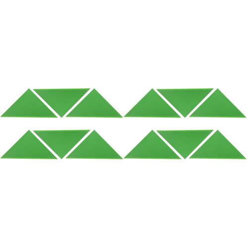 12Pcs Green Plastic Triangle Corner Guards for Foosball Tables 1
