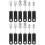 4Sets Portable Weighted Utensils for Disabled Elderly Black Spoon Fork 7