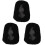 3Pcs Comfortable Black Guitar Covers Dust-Resistant Decorative Covers 2