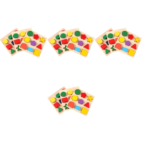 12Pcs Recognition Shape Blocks Educational Toy for Toddlers Assorted 2