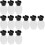 12Sets Compact ABS Pe Storage Bottles for Beads Refill and Sample Use 8