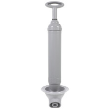 3Pcs Grey PP Toilet Plungers Powerful Vacuum Suction Drain Unclogger