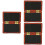3Pcs Wood Oboe Reed Storage Case Dark Red Durable Holder 6