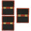 3Pcs Wood Oboe Reed Storage Case Dark Red Durable Holder 7