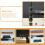 1Set Compact Ratchet Socket Wrench Set Quick-Release Tool Kit for Home 6