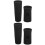 2Sets Silicone Microphone Handle Cover Black for Wireless Mic Use 7