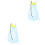 2Pcs Mesh Design Kids Beach Bag Sky-Blue Drawstring Pouch 4