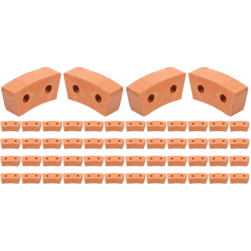 60Pcs Clay Mini Bricks Building Set for DIY Miniature House Decoration 2