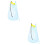 2Pcs Mesh Design Kids Beach Bag Sky-Blue Drawstring Pouch 6