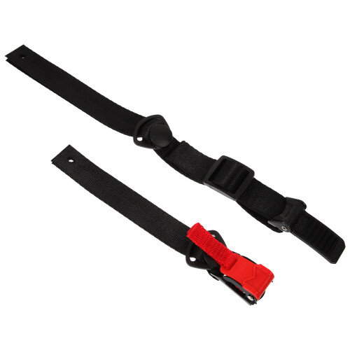 2Pcs Versatile Black Nylon Chin Straps with Metal Adjustment 1
