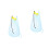 2Pcs Mesh Design Kids Beach Bag Sky-Blue Drawstring Pouch 5
