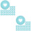 60Pcs Plastic Binding Discs Sky-Blue Round Binder Rings for Planner 6