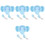 4Pcs Infant Dinnerware Sky-Blue Large Capacity Bowl with Fork Spoon 3