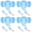 4Pcs Infant Dinnerware Sky-Blue Large Capacity Bowl with Fork Spoon 5
