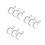 9Pcs Silver Pasta Machine Fixing Clips for Kitchen Handle Tool 6