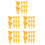 500Pcs Yellow Plastic Bee Cage Protector Lightweight Beekeeping Tool 7