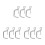 9Pcs Silver Pasta Machine Fixing Clips for Kitchen Handle Tool 5