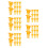 500Pcs Yellow Plastic Bee Cage Protector Lightweight Beekeeping Tool 3