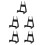 5Pcs Black Acrylic Guitar Rest Floor Stand for Multi Instrument Use 6