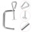 9Pcs Silver Pasta Machine Fixing Clips for Kitchen Handle Tool 11