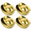 8Pcs Golden Metal Candy Boxes with Lid Multipurpose Storage Jars 1