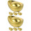 8Pcs Golden Metal Candy Boxes with Lid Multipurpose Storage Jars 7