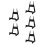 5Pcs Black Acrylic Guitar Rest Floor Stand for Multi Instrument Use 7