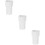 3Pcs PVC Garden Hose Adapter White Threaded Pool Hose Replacement 11