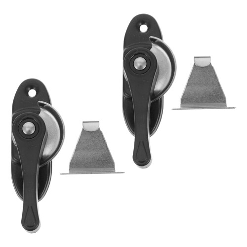 10Sets Black Stainless Steel Heavy Duty Push Latch for Doors Windows 1