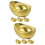8Pcs Golden Metal Candy Boxes with Lid Multipurpose Storage Jars 9