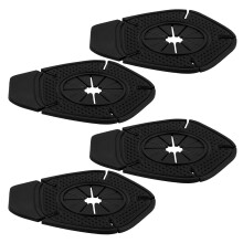 6Paren Zwarte Siliconen Protection Pads Voor Ruitenwisser Arm