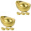 8Pcs Golden Metal Candy Boxes with Lid Multipurpose Storage Jars 5