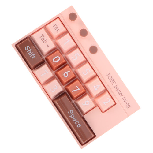 5Pcs Car Dashboard Temporary Parking Number Display Plate Pink ABS PVC 2