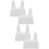 4Pcs White PP Sprouting Stand for Jars Reusable Desktop Storage Rack 8
