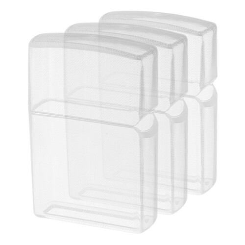 15Pcs Clear Lighter Protective Cover Plastic Case Holder for Camping 1