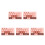 5Pcs Car Dashboard Temporary Parking Number Display Plate Pink ABS PVC 8