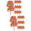 40Pcs Durable Pink Mini Tree Models for Train Scenery and DIY Decor 8